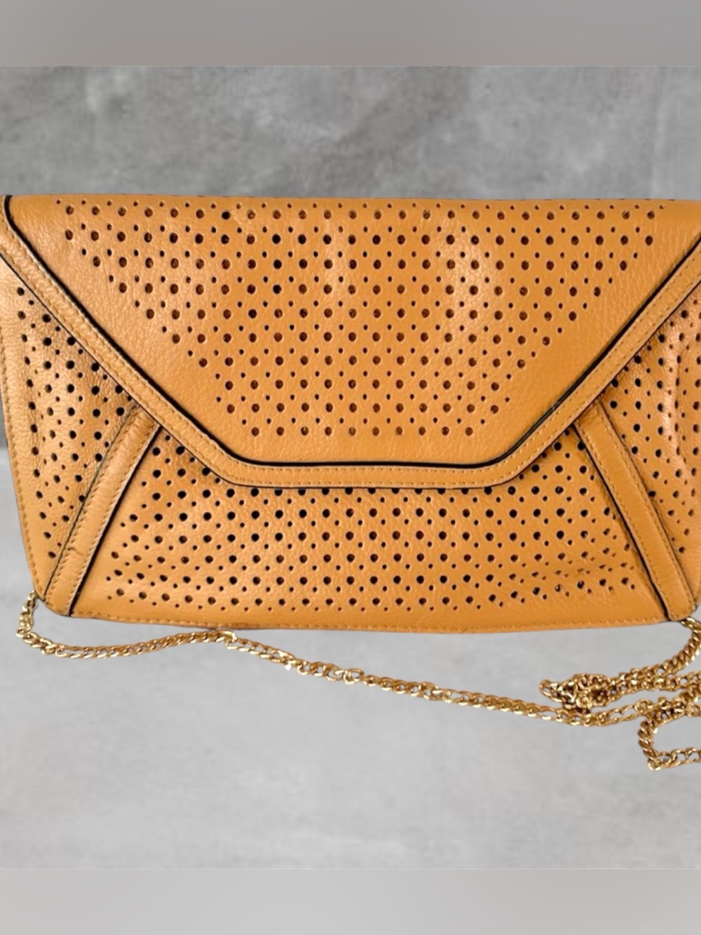 J. MCLAUGHLIN LEATHER SHOULDER BAG CLUTCH